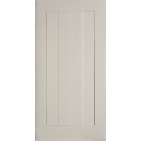 Codel Doors 48" x 84 " Primed 1-Panel Barn Slab Door 4070pri8401B